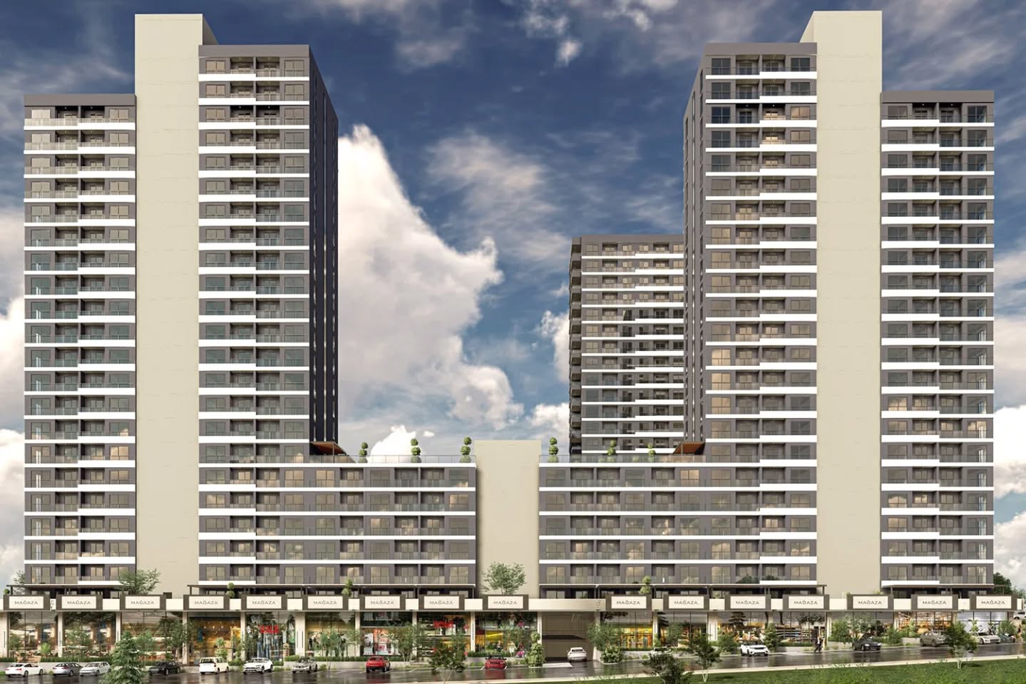 Şık yaşam alanı konut projesi